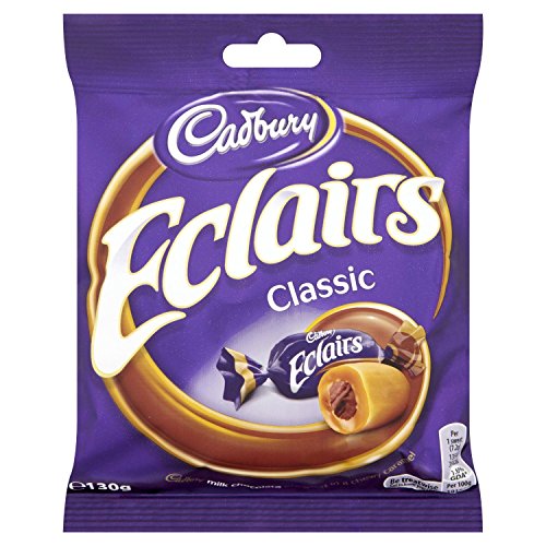 Cadburys - Sachet de chocolats Eclairs - lot de 6 sachets de 130 g - Caramel - 130 g (Lot de 6)