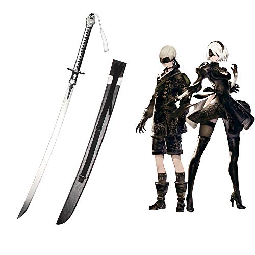 Yongli sword NieR Automata Yorha No.2 Type B 2B Sword Anime Game Carbon Steel Cosplay Sword - 2B Virtuous Treaty