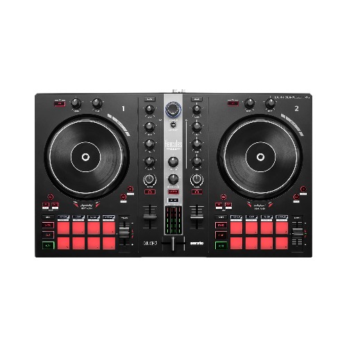Hercules DJControl Inpulse 300 MK2 – USB DJ controller – 2 decks with 16 pads and built-in sound card – DJ software and tutorials included - 