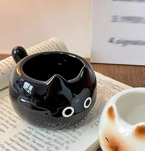 Black Kitty Cat Mug