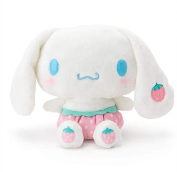 Plush Toy 25cm Strawberry Cinnamoroll My Melody Plush Toy Cute Pochacco Pompompurin Dog Stuffed Animals Soft Doll Baby Girls Kids Toys Gifts Cinnamoroll