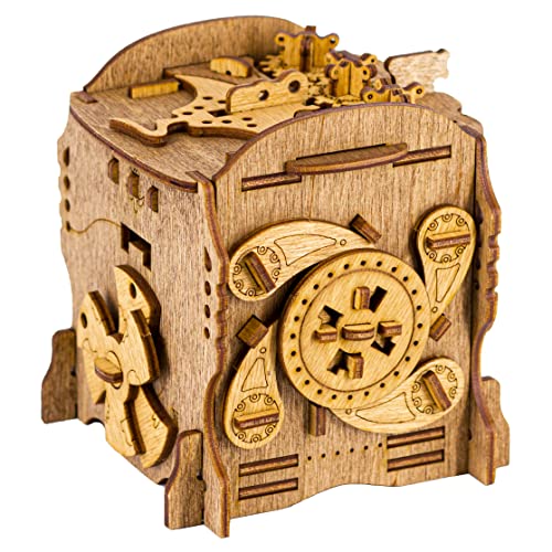 iDventure Cluebox - Captain's Nemo Nautilus - Escape Room Spiel - kniffeliges 3D Puzzlebox Holzpuzzel Rätsel - einzigartige Knobelspiele - Escape Box Spiele Für Erwachsene und Rätselbox für Kinder - Single