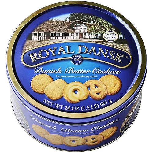 Royal Dansk Danish Butter Cookies, 24 Oz. (Pack of 1) - Danish Butter cookies - 1.5 Pound (Pack of 1)