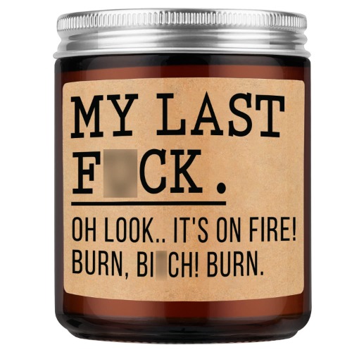 Fairy's Gift Scented Candles - Funny Relaxation Gifts for Women, Men, Coworker - Novelty Gifts, Fun Gifts for Her, Dad, Mom, Boss - Cool Valentines Day, Bday, Office, Relaxing Gifts for Women, Friend - Black