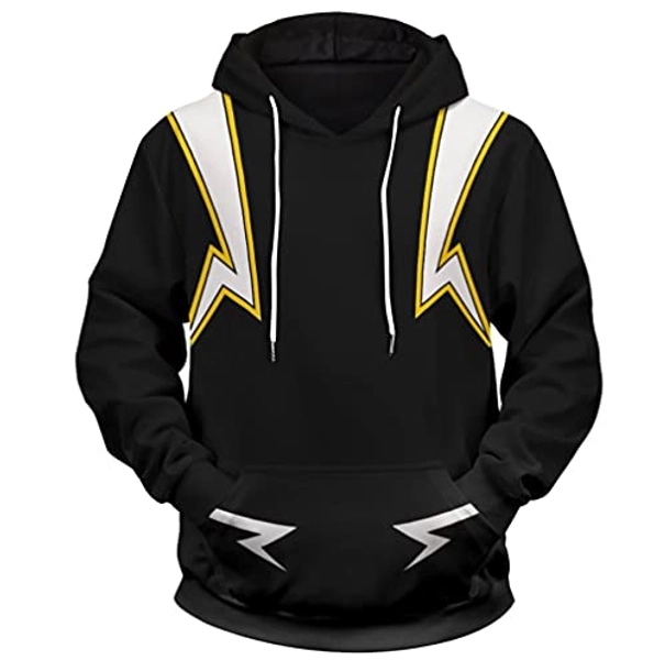 My Hero Cosplay Hoodie Academia 3D Printed Hooded Pullover Sweatshirt Coat Jacket Outwear Costume,S-3XL