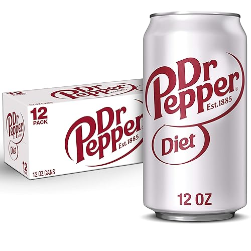 Diet Dr Pepper Soda, 12 fl oz cans, 12 pack - Diet - 12 Fl Oz (Pack of 12)