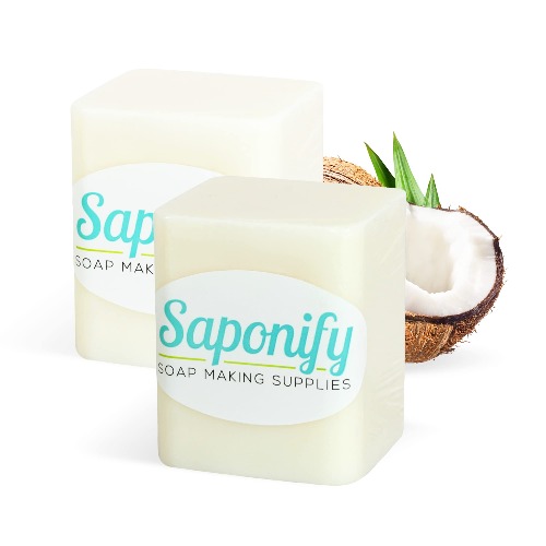 Saponify 2LB Coconut Milk Melt and Pour Soap Base - Make Your Own Gentle Glycerine Soaps with Our Professional Grade Base - 2LB - Coconut Milk