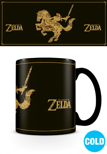 Legend of Zelda Hyrule Map Heat Reveal Mug