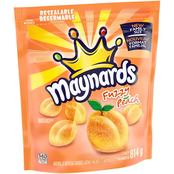Maynards Fuzzy Peach Family Size Candy