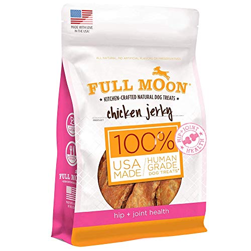 Full Moon Chicken Jerky Healthy All Natural Dog Treats Human Grade For Hip And Joint 12 oz - Chicken - 12 Ounce (Pack of 1)