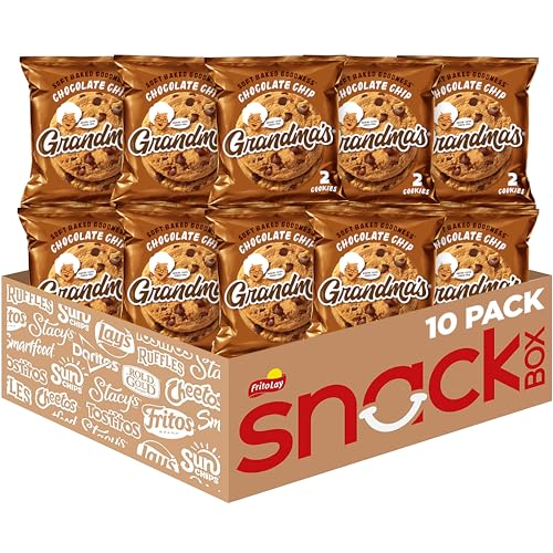 Grandma's Cookies, Chocolate Chip, 2.5 Ounce (Pack of 10) - 10ct Chocolate Chip