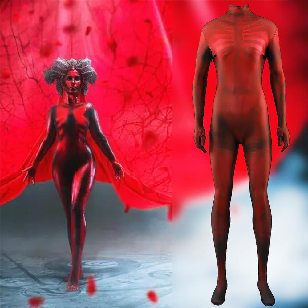 Diablo IV Lilith Cosplay Costume Spandex Bodysuit