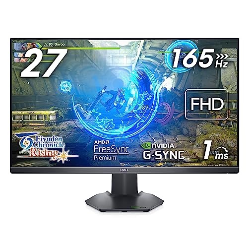 Dell G2723HN 27 Inch Full HD (1920x1080) Gaming Monitor, 165Hz, Fast IPS, 1ms, AMD FreeSync Premium, NVIDIA G-SYNC Compatible, 99% sRGB, DisplayPort, 2x HDMI, 3 Year Warranty, Black - G2723HN