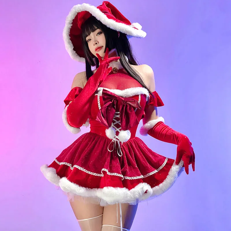 Backless Velvet Lingerie Set