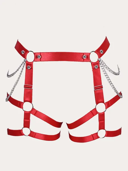 Chain Ring Detail Harness Garter