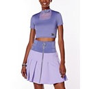 Hinata Buckle Crop Top T Shirt - Naruto Shippuden - Spencer's