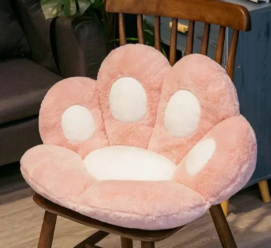 Peluche de pata de gato, 60 cm, cojín suave.