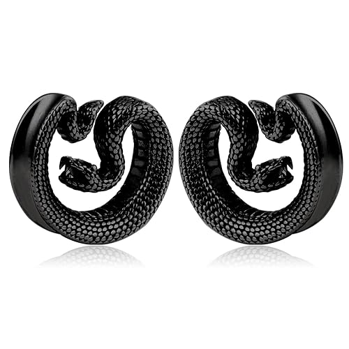 Casvort 2 PCS Snake Vintage Saddle Plugs - 1/2 in