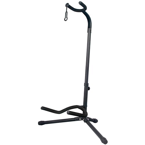 GLEAM Guitar Stand - Adjustable Fit Electric, Classical Guitars and Bass, Guitar Accessories, Folding Guitar Stand (CG-4) - CG-4