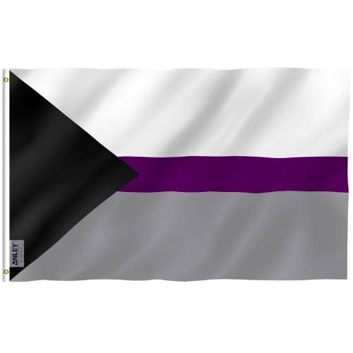 ANLEY Fly Breeze 3x5 Feet Demisexual Pride Flag - Vivid Color and UV Fade Resistant - Canvas Header and Double Stitched - Demisexual Pride Flag with Brass Grommets 3 X 5 Ft - 