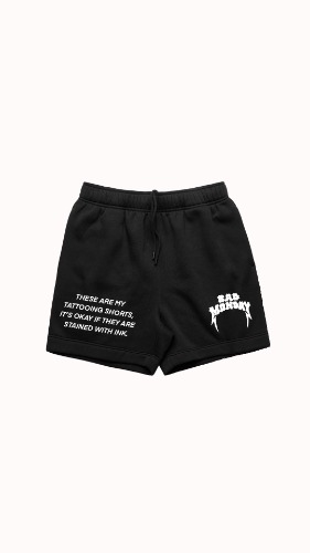 Tattooing Track Shorts Black | M