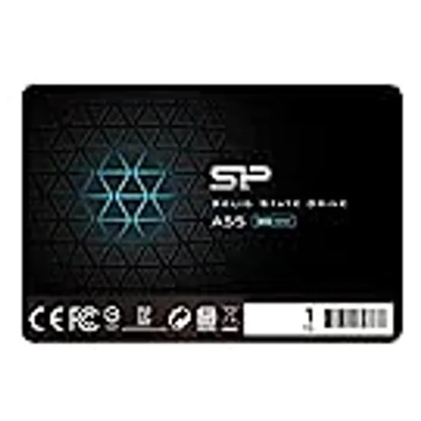 SP 1TB SSD 3D NAND A55 SLC Cache Performance Boost SATA III 2.5" 7mm (0.28") Internal Solid State Drive (SP001TBSS3A55S25)