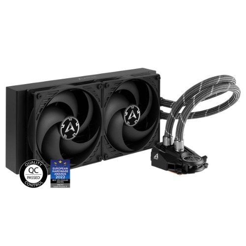 ARCTIC Liquid Freezer II 280 - Refroidisseur d'eau All-in-One CPU AIO multi-compatible, compatible Intel & AMD, pompe efficace contrôlée par PWM, 200-1700 RPM, compatible avec le LGA1700 - Noir