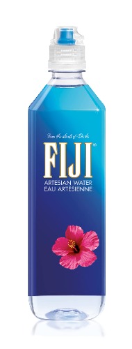 Fiji - Eau Minerale Plate des iles Fidji - Eau Artesienne Enrichie en Mineraux - Filtration Naturelle, Conditionnee sans Contact avec la Main de l'Homme - Bouchon Sport, 700 ml