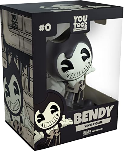 You Tooz Bendy 4.3" Vinyl Figure, Official Licensed Collectible from Bendy and The Dark Revival Videogame Bendy and The Dark Revival Collection - Small - Black