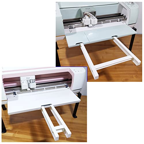 Extension Tray Compatible with Cricut Maker3 and Explore Air3 Air2 Air,Cutting Mat Extender Support for Maker and Explore Air Series (White) - White