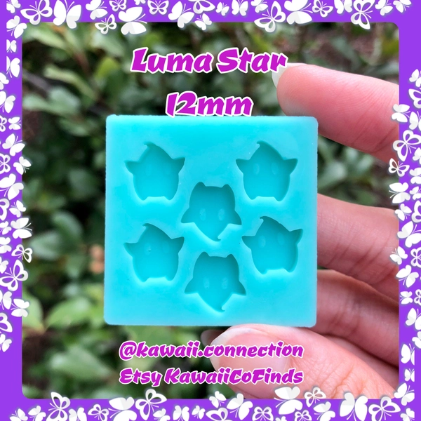 TINY Game Star 12mm Game Shaker Bits Silicone Mold Palette for Resin Deco Bag Earrings Studs Shaker Charms DIY