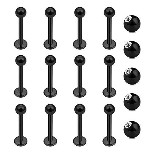 10mm Black Stainless Steel Studs (12pc)