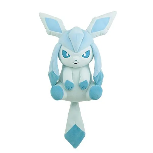 Pokemon Leafeon & Glaceon  9" I LOVE EEVEE Relaxed - DX Plush  Toy [In Stock, Ship Today] - Glaceon