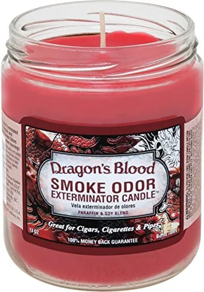 Smoke Odor Exterminator, Dragon's Blood 13oz Jar Candle, 13 oz