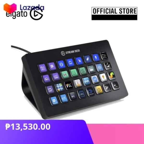 Check out ELGATO Stream Deck XL32 customizable LCD key...!₱13,530.00 only!Get it on Lazada now!