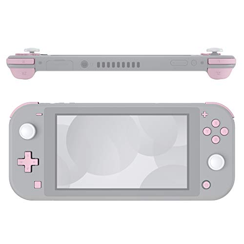 eXtremeRate Cherry Blossoms Pink Replacement ABXY Home Capture Plus Minus Keys Dpad L R ZL ZR Trigger for Nintendo Switch Lite, Full Set Buttons Repair Kits with Tools for Nintendo Switch Lite - Cherry Blossoms Pink