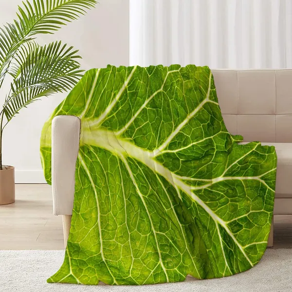 RICKYOUNG Lettuce Fleece Flannel Lightweight Plush Microfiber Bedding Throw Blanket for Couch and Bed 50"x40" for Kids