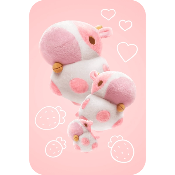 PuffPals - Mabel The Strawberry Cow Plushie