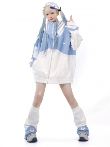 Light Blue Jirai Kei Sweatershirt