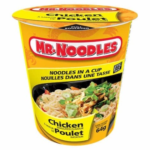 MR. NOODLES Cup Chicken 64g x 12 - Chicken - 768 g (Pack of 1)