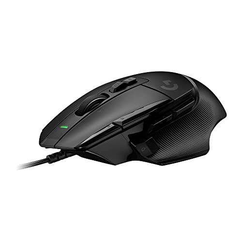 Logitech G502 X PLUS LIGHTSPEED Wireless Optical mouse with LIGHTFORCE hybrid switches, LIGHTSYNC RGB, HERO 25K gaming sensor, compatible with PC - macOS/Windows - Black (Renewed) - Black - Wired - Non-RGB