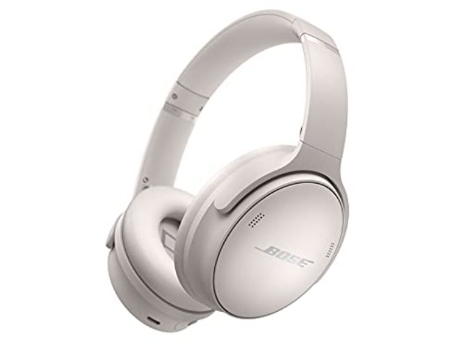 Bose QuietComfort 45 kabellose Noise-Cancelling-Bluetooth-Kopfhörer, Mikro, Weiß, Einheitsgröße - Weiß - Hard case