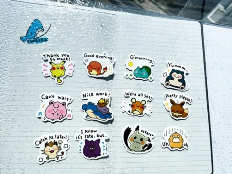 Assorted Paper Pokemon Stickers Japanese Inspired Scrapbook | Etsy Canada