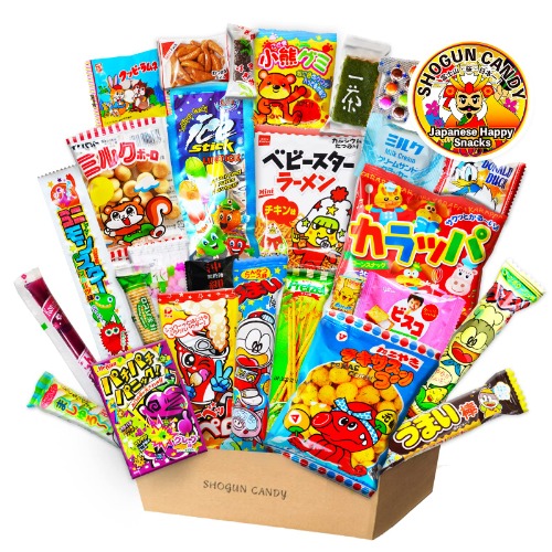 Japanese snacks assortment 30pcs , full of dagashi. "SHOGUN" - 30pcs assortment