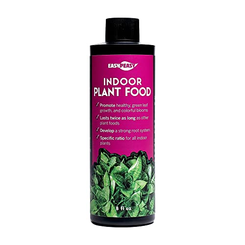 Easy Peasy Liquid All Purpose Indoor Plant Food | 4-3-4 Nutrient Fertilizer for Indoor Potted Plants | Specifically Formulated for Live Houseplants - 8 FL OZ