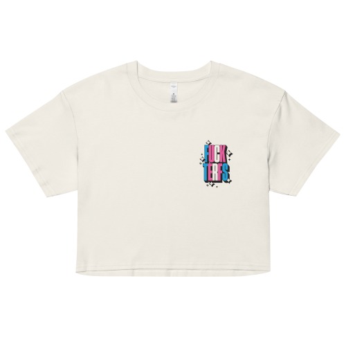 Fuck Terfs Crop Top | Ecru / S