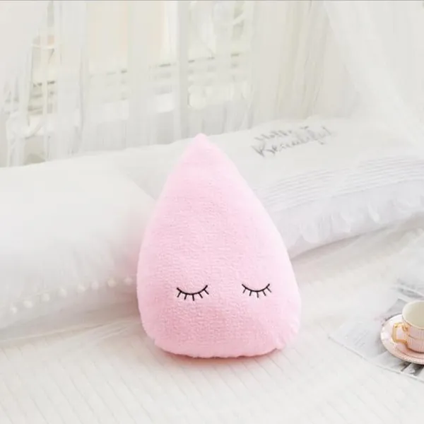 Plush Stuffed Cushion by Living Simply House - Raindrop (Pink)