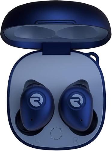Raycon Fitness Bluetooth True Wireless Earbuds with Built in Mic 56 Hours of Battery, IPX7 Waterproof, Active Noise Cancellation, Awareness Mode, and Bluetooth 5.3 (Blue) - Blue