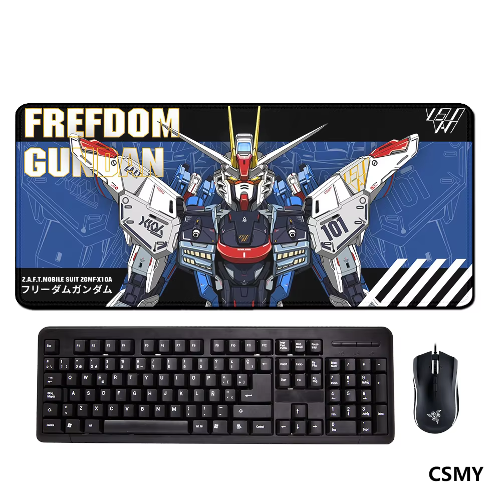 G-gundam-alfombrilla de ratón grande de Anime para Gaming, Accesorios de escritorio para oficina, Pc, teclado, 900x400 - AliExpress 7