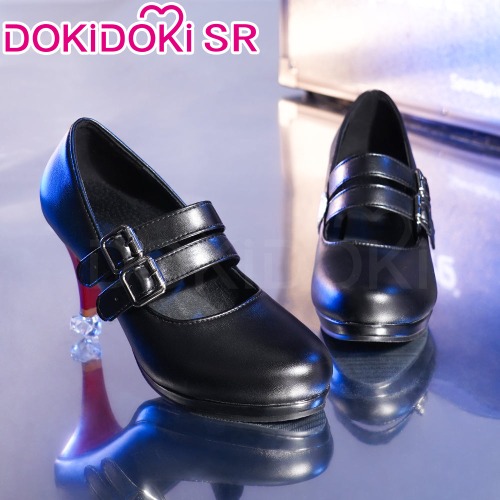 DokiDoki-SR Game Zenless Zone Zero Cosplay Ellen Joe Costume/ Shoes Victoria Housekeeping Co. Shark Girl Maid | Shoes Only EU38/39-Order Processing Time Refer to Description Page